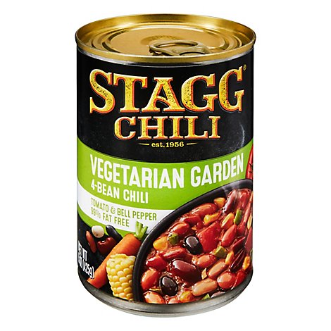 Stagg Chili With Beans Vegetable Garden Four-Bean 99% Fat Free - 15 Oz