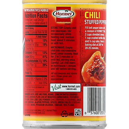 Hormel Chili Hot with Beans - 15 Oz - Image 6