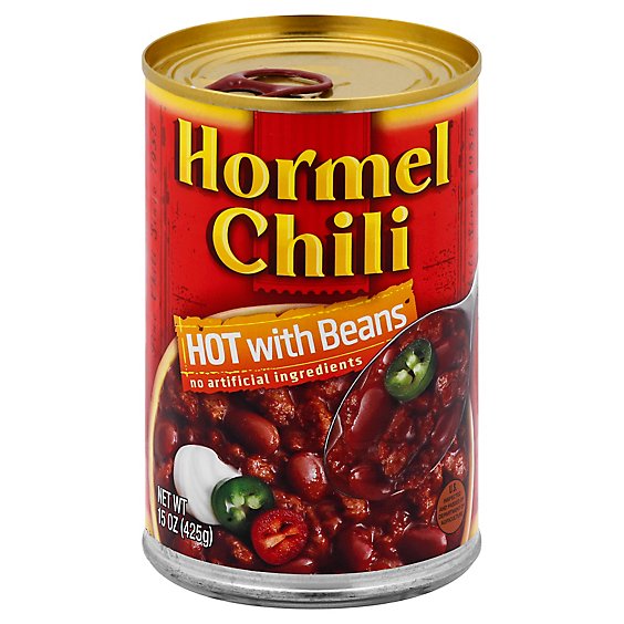 Hormel Chili Hot with Beans - 15 Oz