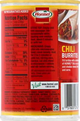 Hormel Chili Turkey No Beans - 15 Oz - Image 3