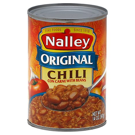 Nalley Chili Con Carne with Beans Original - 14 Oz