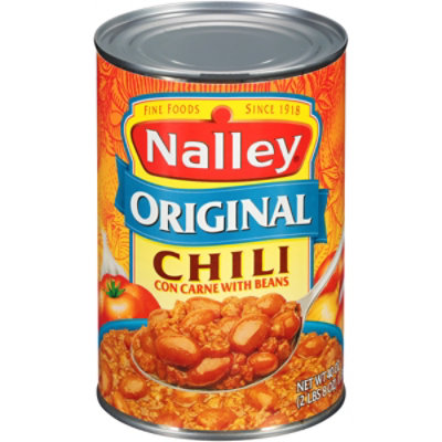 Nalley Original Chili Con Carne With Beans - 40 Oz