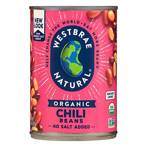 Westbrae Natural Organic Beans Chili Low Sodium Can - 15 Oz