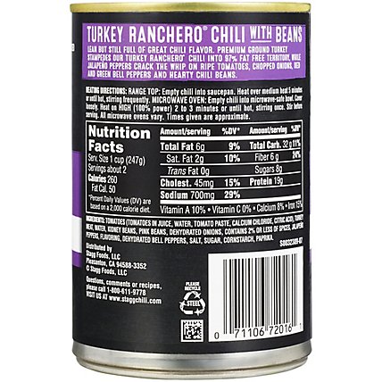 Stagg Chili With Beans Turkey Ranchero 97% Fat Free - 15 Oz - Image 6
