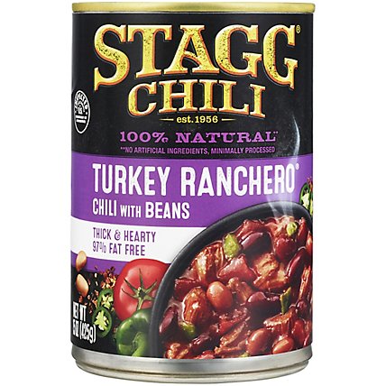 Stagg Chili With Beans Turkey Ranchero 97% Fat Free - 15 Oz - Image 2