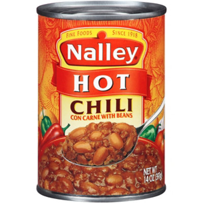 Nalley Hot Chili Con Carne With Beans - 14 Oz - Image 2