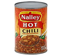Nalley Hot Chili Con Carne With Beans - 14 Oz