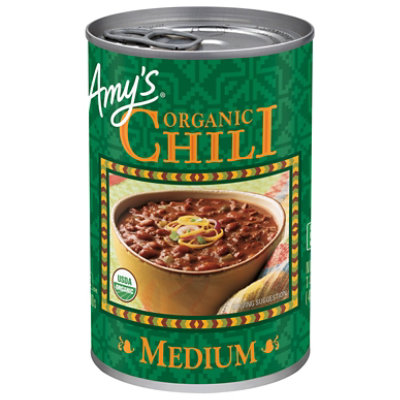 Amys Chili Organic Medium - 14.7 Oz