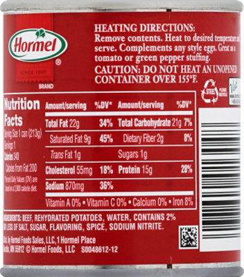 Hormel Mary Kitchen Corned Beef Hash Homestyle - 7.5 Oz - Image 3