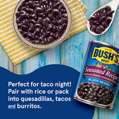 Bush's Seasoned Recipe Black Beans - 15 Oz - Image 2