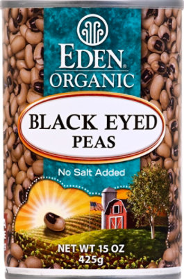Eden Organic Peas Black Eyed No Salt Added - 15 Oz - Image 2