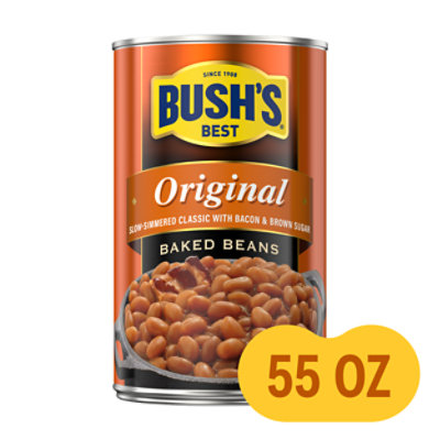 BUSH'S BEST Original Baked Beans - 55 Oz - Image 1