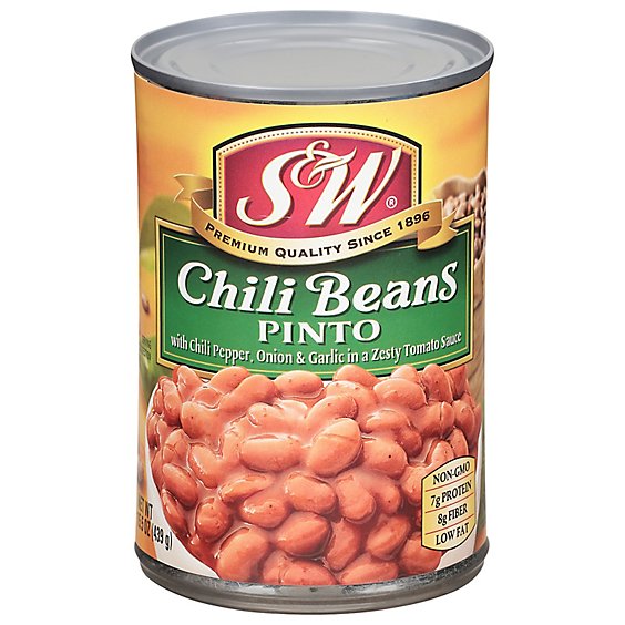 S&W Beans Chili - 15.5 Oz