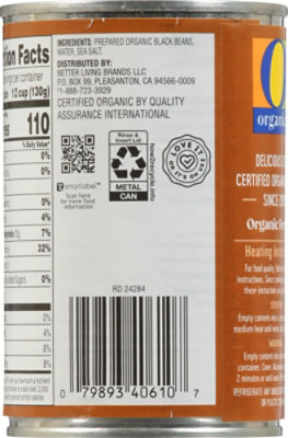 O Organics Organic Beans Black - 15 Oz - Image 5