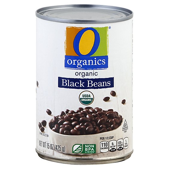 O Organics Organic Beans Black - 15 Oz