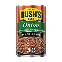 BUSH'S BEST Baked Beans with Onion - 28 Oz - Image 1