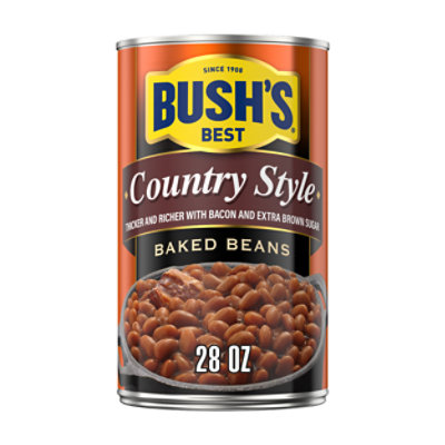 Bushs Beans Baked Country Style Can - 28 Oz