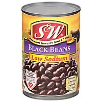 S&W Beans Black 50% Less Sodium - 15 Oz - Image 3
