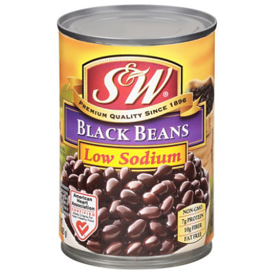 S&W Beans Black 50% Less Sodium - 15 Oz - Image 2