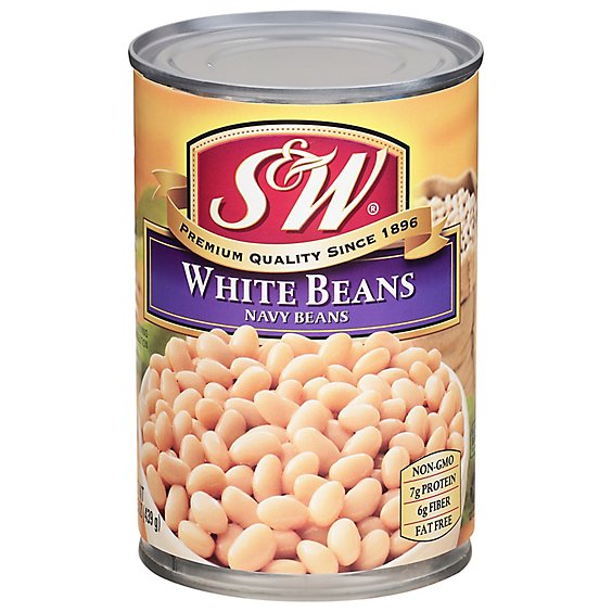 S&W Beans White - 15 Oz