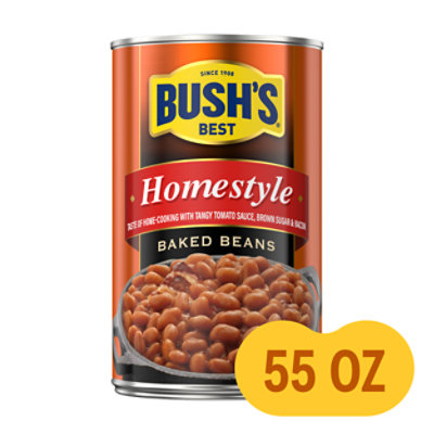 BUSH'S BEST Homestyle Baked Beans - 55 Oz - Image 1