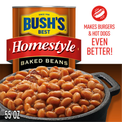 BUSH'S BEST Homestyle Baked Beans - 55 Oz - Image 4