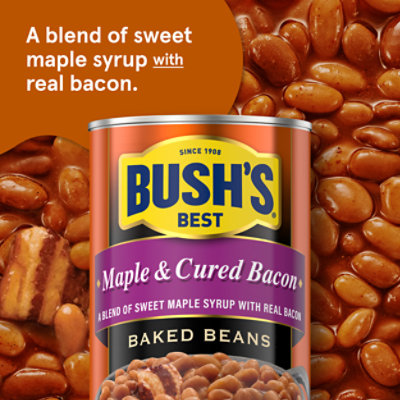 Bush's Maple And Cured Bacon Baked Beans - 28 Oz - Image 1