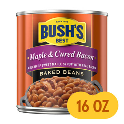 Bush's Maple And Cured Bacon Baked Beans - 16 Oz - Image 1