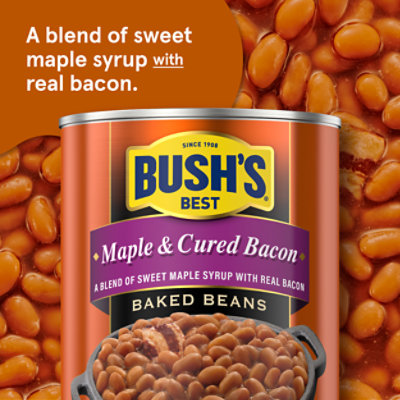 Bush's Maple And Cured Bacon Baked Beans - 16 Oz - Image 2