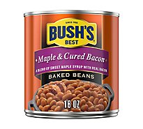 BUSH'S BEST Maple & Cured Bacon Baked Beans - 16 Oz