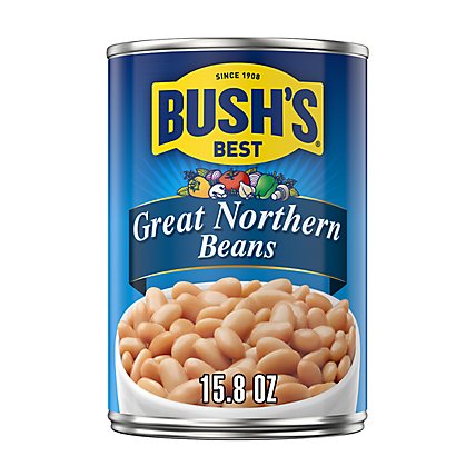 BUSH'S BEST Great Northern Beans - 15.8 Oz - Image 1