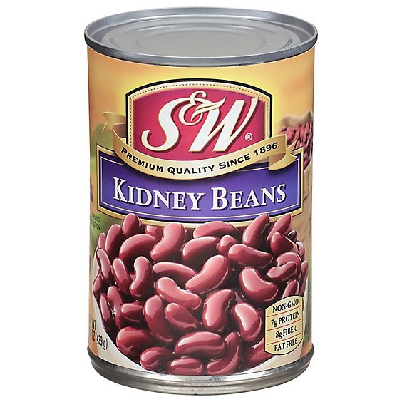 S&W Beans Kidney - 15.5 Oz