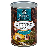 Eden Organic Beans No Salt Added Kidney - 15 Oz - Image 1