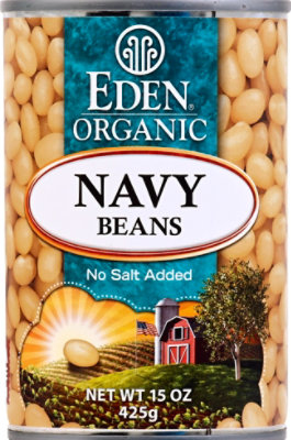 Eden Organic Beans No Salt Added Navy - 15 Oz - Image 2