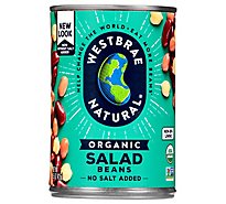 Westbrae Natural Organic Beans Salad Low Sodium Can - 15 Oz