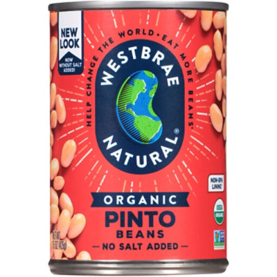 Westbrae Natural Organic Beans Pinto Low Sodium Can - 15 Oz