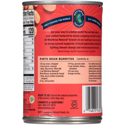 Westbrae Natural Organic Beans Pinto Low Sodium Can - 15 Oz - Image 5