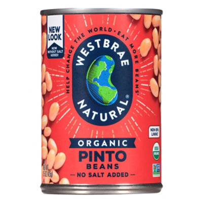 Westbrae Natural Organic Beans Pinto Low Sodium Can - 15 Oz - Image 1