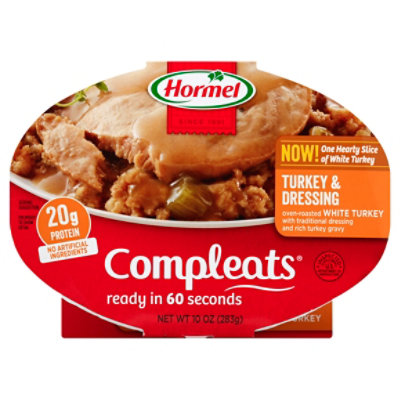 Hormel Compleats Microwave Meals Homestyle Turkey & Dressing - 10 Oz - Image 1