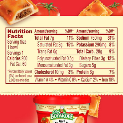 Chef Boyardee Beef Ravioli - 7.5 Oz - Image 4