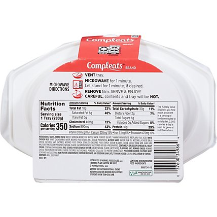 Hormel Compleats Microwave Meals Homestyle Chicken Alfredo - 10 Oz - Image 3