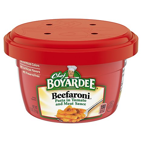 Chef Boyardee Pasta Beefaroni - 7.5 Oz
