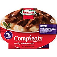Hormel Compleats Microwave Meals Homestyle Beef Tips & Gravy with Mashed Potatoes - 9 Oz - Image 2
