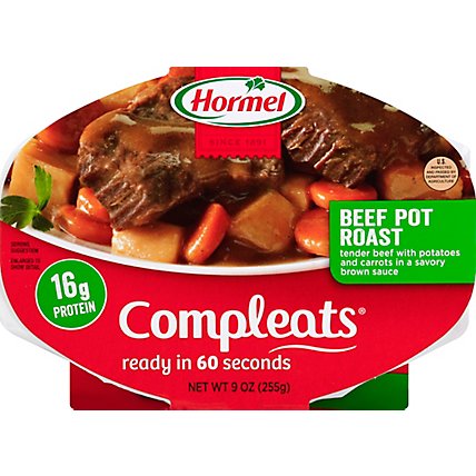 Hormel Compleats Microwave Meals Homestyle Beef Pot Roast - 9 Oz - Image 2