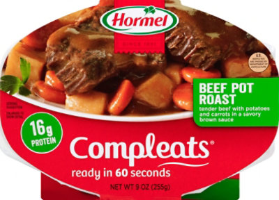 Hormel Compleats Microwave Meals Homestyle Beef Pot Roast - 9 Oz - Image 2