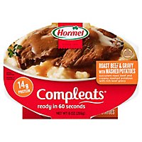Hormel Compleats Microwave Meals Homestyle Roast Beef & Gravy with Mashed Potatoes - 9 Oz - Image 1
