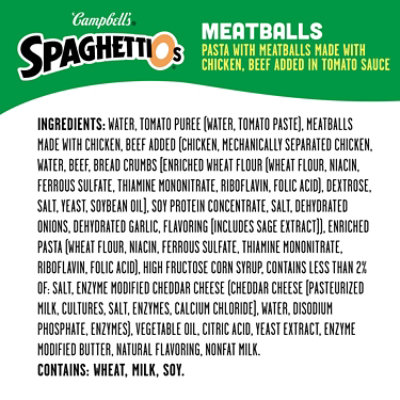 Campbell's SpaghettiOs Canned Pasta With Meatballs - 15.6 Oz - Image 5