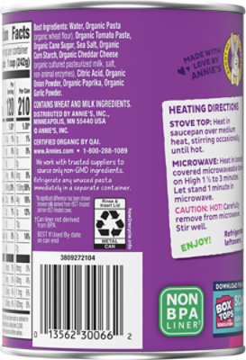 Annies Homegrown Organic Pasta in Tomato & Cheese Sauce All Stars - 15 Oz - Image 5