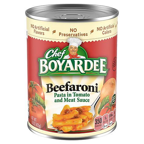 Chef Boyardee Pasta Beefaroni - 15 Oz