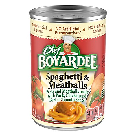 Chef Boyardee Pasta Spaghetti & Meatballs - 14.5 Oz